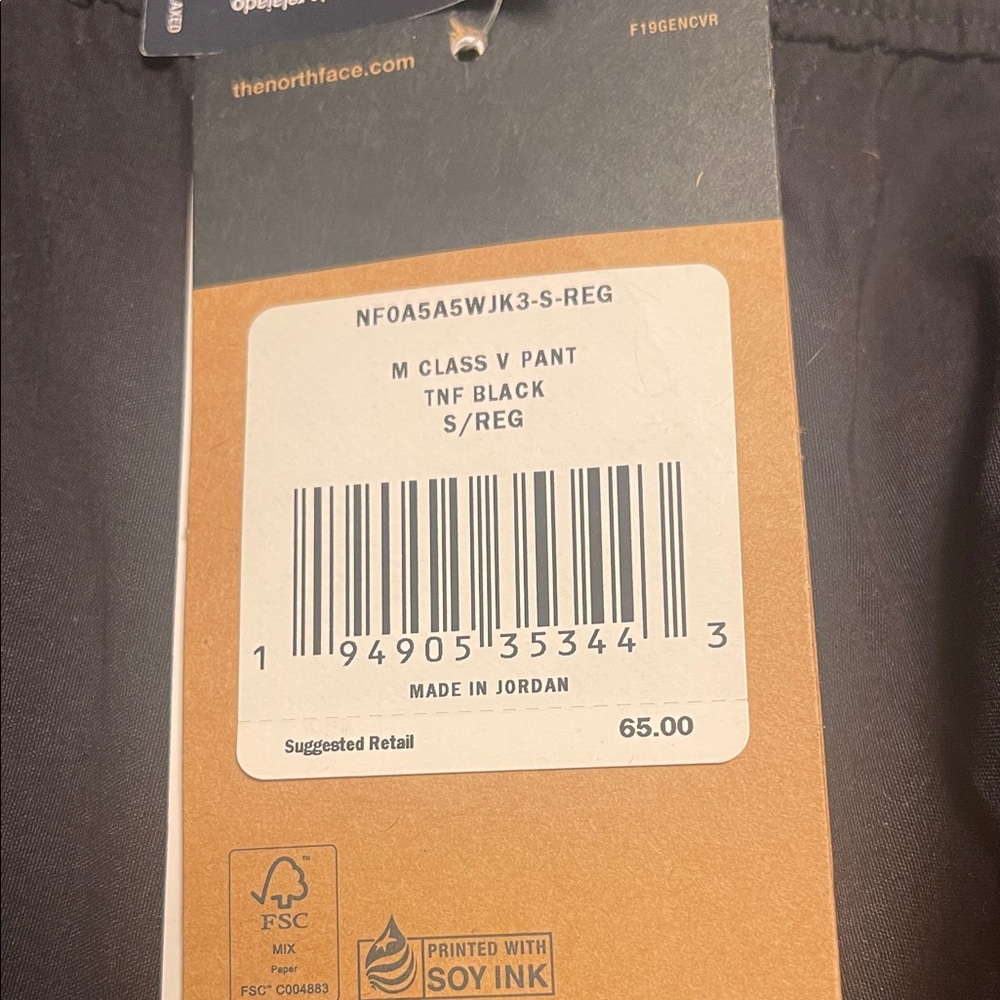 The North Face Classic Black V Pants